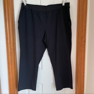 Lands End Active Relaxed Pants Black 3X Plus